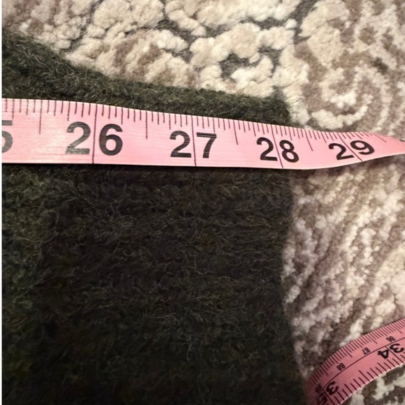 NEW JASON WU Wool Blend Green V Neck Balloon Sleeve Sweater Large - Picture 12 of 12